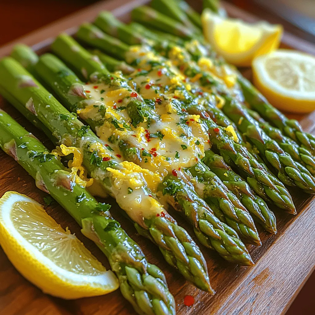 Asparagus is one of those vegetables that often gets overlooked, yet when prepared correctly, it can shine as a star on any dinner plate. The Zesty Garlic Lemon Butter Asparagus recipe is one such dish that elevates this humble green vegetable into a flavorful and sophisticated side that complements a wide variety of main courses. This dish not only highlights the fresh, vibrant flavors of asparagus but also embodies the beauty of simplicity in cooking.