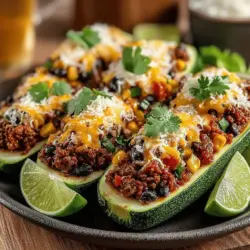 Zesty Zucchini Taco Boats: A Flavorful Culinary Adventure