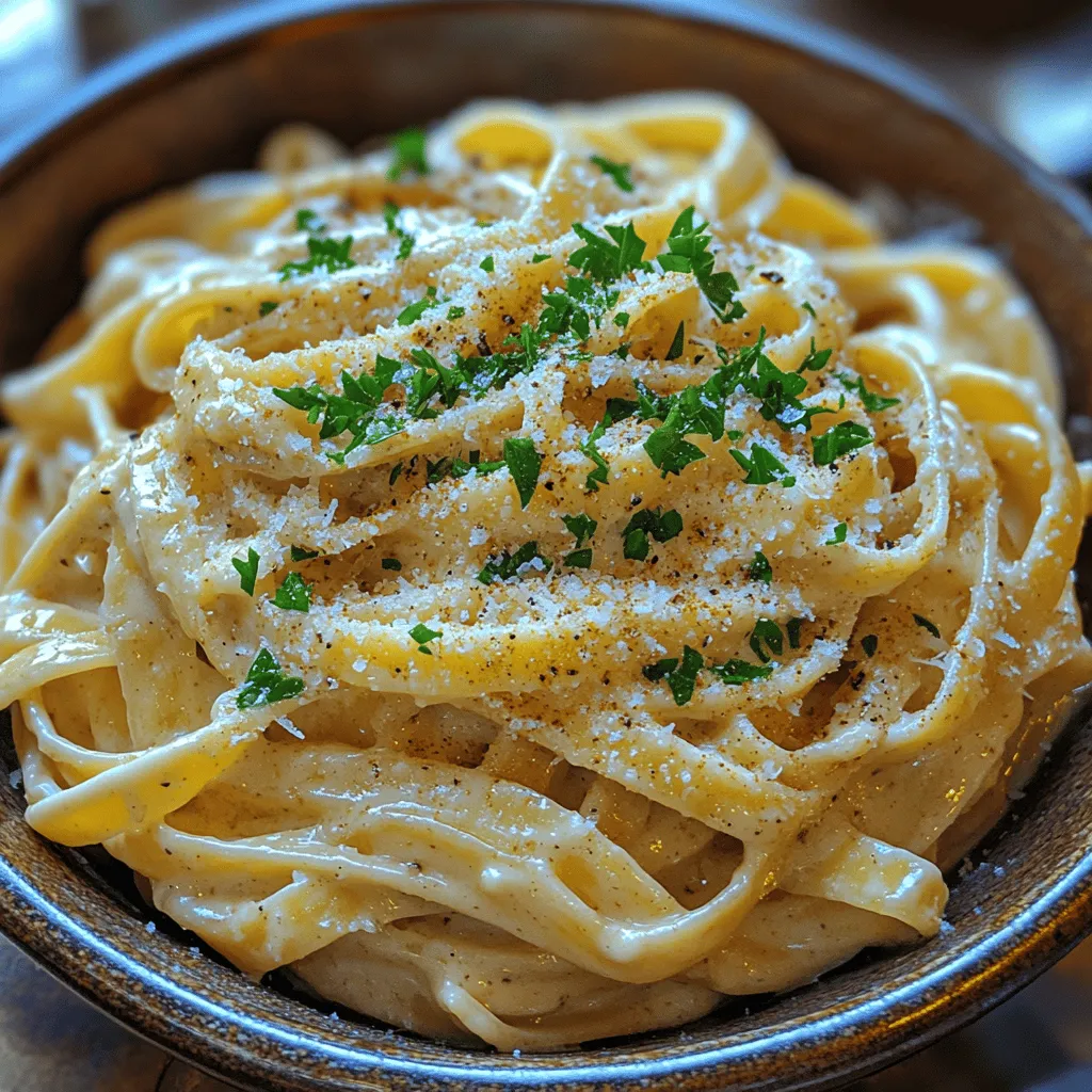Creamy Roasted Garlic Alfredo Pasta