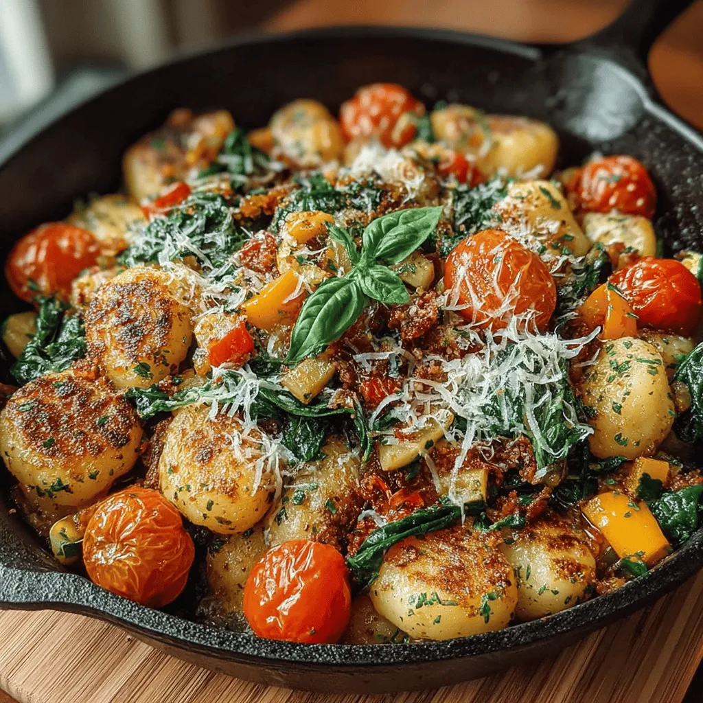 In the fast-paced world we live in, finding the perfect recipe that combines speed, flavor, and nutrition can often feel like a daunting task. Enter the Garlic Butter Veggie Gnocchi Skillet—a dish that seamlessly marries the comforting texture of potato gnocchi with a vibrant assortment of fresh vegetables, all enveloped in a luscious garlic butter sauce. This recipe is not only quick to prepare, making it an ideal choice for busy weeknights, but it also transforms simple ingredients into a gourmet experience that can elevate any dinner table.