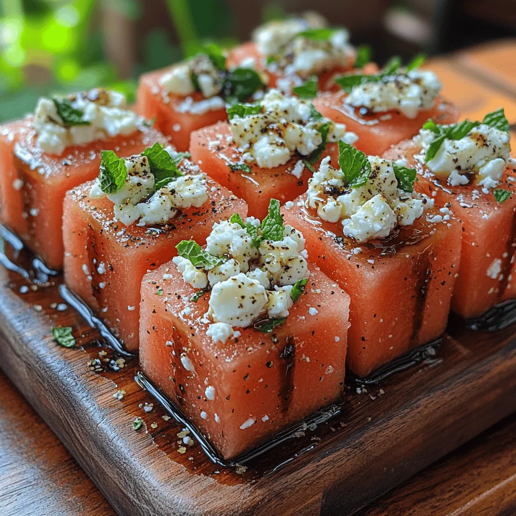 As the summer sun blazes, there's nothing quite like a refreshing dish that embodies the season's vibrancy and flavor. Enter the refreshing Watermelon Feta Bites—a simple yet elegant appetizer that combines the sweetness of ripe watermelon with the salty creaminess of feta cheese, resulting in a culinary delight that is sure to impress your guests. This delightful dish not only offers a burst of flavor but also showcases the beauty of seasonal produce, making it a favorite in various cuisines around the world.