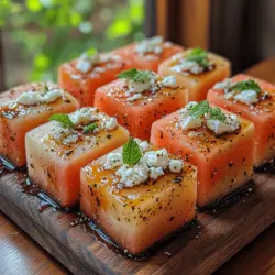 As the summer sun blazes, there's nothing quite like a refreshing dish that embodies the season's vibrancy and flavor. Enter the refreshing Watermelon Feta Bites—a simple yet elegant appetizer that combines the sweetness of ripe watermelon with the salty creaminess of feta cheese, resulting in a culinary delight that is sure to impress your guests. This delightful dish not only offers a burst of flavor but also showcases the beauty of seasonal produce, making it a favorite in various cuisines around the world.