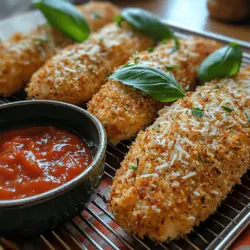 Chicken fingers are a beloved staple in comfort food cuisine, cherished by both kids and adults alike. Their crispy exterior and tender interior make them a go-to choice for quick meals, snacks, or party appetizers. But what if you could elevate this classic dish to new heights? Enter the Crispy Chicken Parmesan Fingers, a delightful fusion of the familiar chicken finger concept with the rich and savory flavors of Chicken Parmesan—an Italian favorite that boasts its own loyal following.