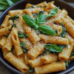 Creamy Vegan Spinach Pasta Delight