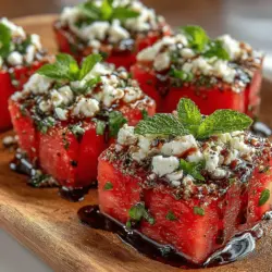 As the summer sun blazes overhead, the need for refreshing and light snacks becomes paramount. Enter the Watermelon Basil Feta Bites—a vibrant, delicious, and easy-to-make appetizer that encapsulates the essence of summer. This delightful dish balances sweetness, saltiness, and herbal freshness, making it a crowd-pleaser at any gathering, from backyard barbecues to sophisticated dinner parties. With its vibrant colors and refreshing flavors, this recipe is not just a treat for the palate but also a feast for the eyes.