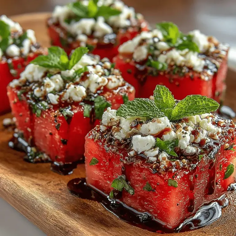 As the summer sun blazes overhead, the need for refreshing and light snacks becomes paramount. Enter the Watermelon Basil Feta Bites—a vibrant, delicious, and easy-to-make appetizer that encapsulates the essence of summer. This delightful dish balances sweetness, saltiness, and herbal freshness, making it a crowd-pleaser at any gathering, from backyard barbecues to sophisticated dinner parties. With its vibrant colors and refreshing flavors, this recipe is not just a treat for the palate but also a feast for the eyes.
