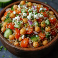Mediterranean Quinoa Chickpea Salad: A Wholesome Delight