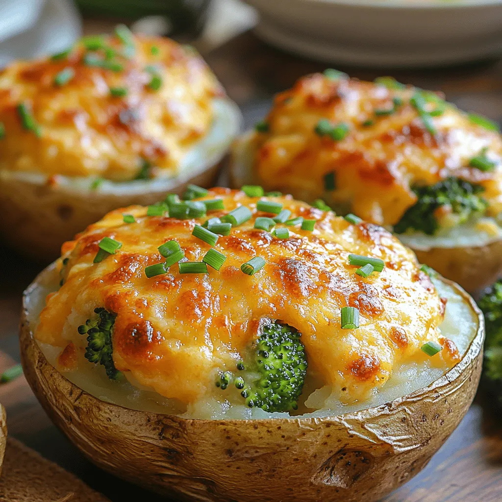 In the realm of comfort food, few dishes can rival the rich and satisfying experience of twice-baked potatoes. This delightful recipe, Cheesy Broccoli Bliss Twice-Baked Potatoes, combines the heartiness of russet potatoes with a creamy, cheesy filling infused with vibrant broccoli. As an iconic dish that marries flavor and nutrition, these twice-baked potatoes are perfect for a cozy dinner or a festive gathering. They offer a delicious way to sneak in some greens and please even the pickiest of eaters.