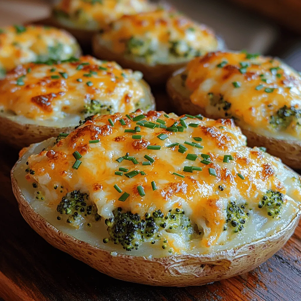 Cheesy Broccoli Bliss Twice-Baked Potatoes