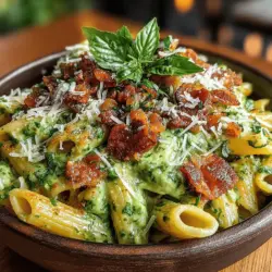 Creamy Avocado and Bacon Penne: A Culinary Delight