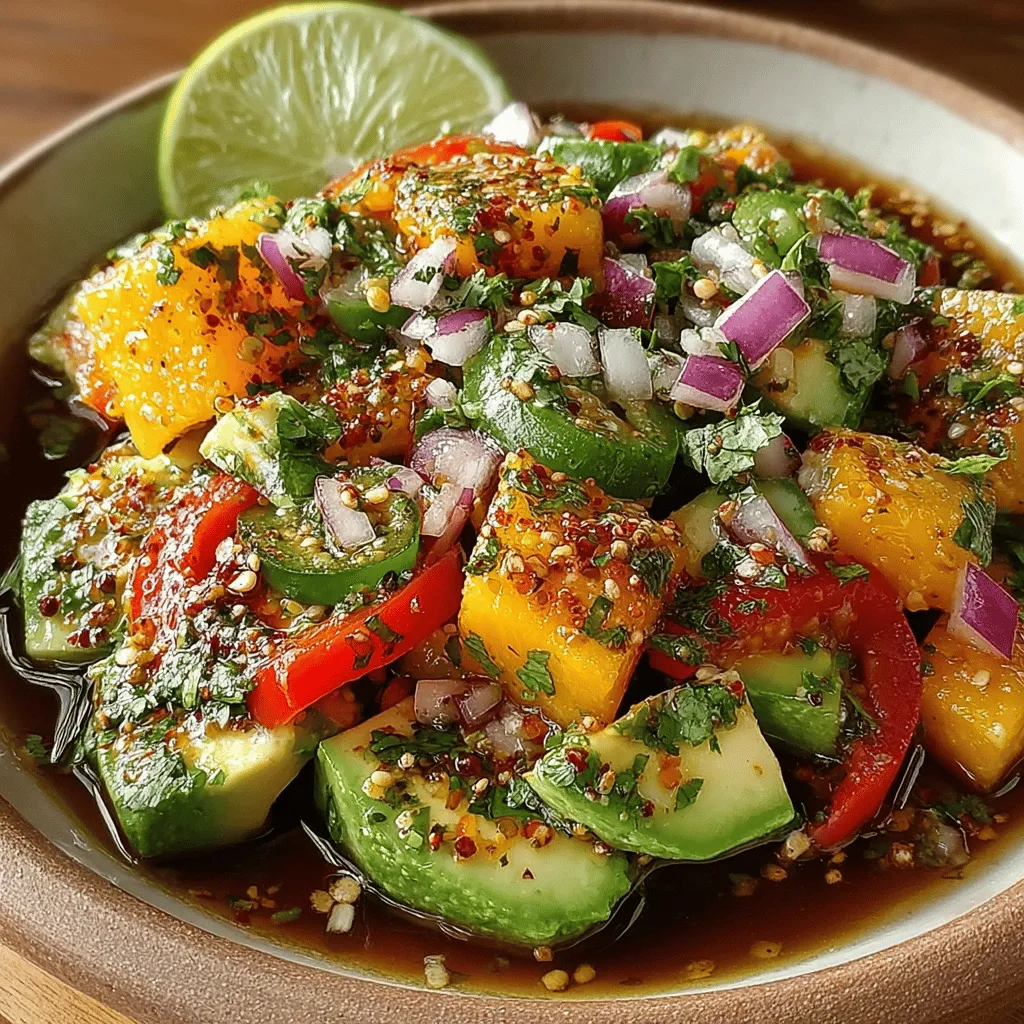 The Tropical Tango Cucumber Mango Salad is more than just a dish; it's a celebration of vibrant flavors and refreshing textures that embody the spirit of summer. With its bright colors and invigorating taste, this salad serves as an ideal accompaniment for barbecues, picnics, or even as a light lunch on a warm day. The combination of crisp cucumbers, sweet ripe mangoes, and a tangy dressing creates a symphony of flavors that will awaken your palate and brighten your meal.