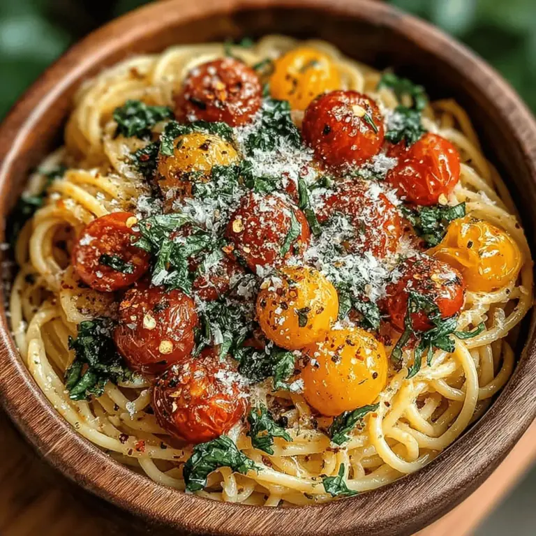 When it comes to quick and satisfying meals, few dishes can rival the charm of Quick Tomato Bruschetta Pasta. This vibrant dish takes the classic Italian appetizer of bruschetta and transforms it into a pasta experience that bursts with fresh flavors and delightful textures. Imagine twirling al dente spaghetti around your fork, topped with a medley of juicy cherry tomatoes, fragrant basil, and a drizzle of rich balsamic vinegar. Whether you're looking for a weeknight dinner option or a dish to impress your guests at a gathering, this recipe is as versatile as it is delicious.