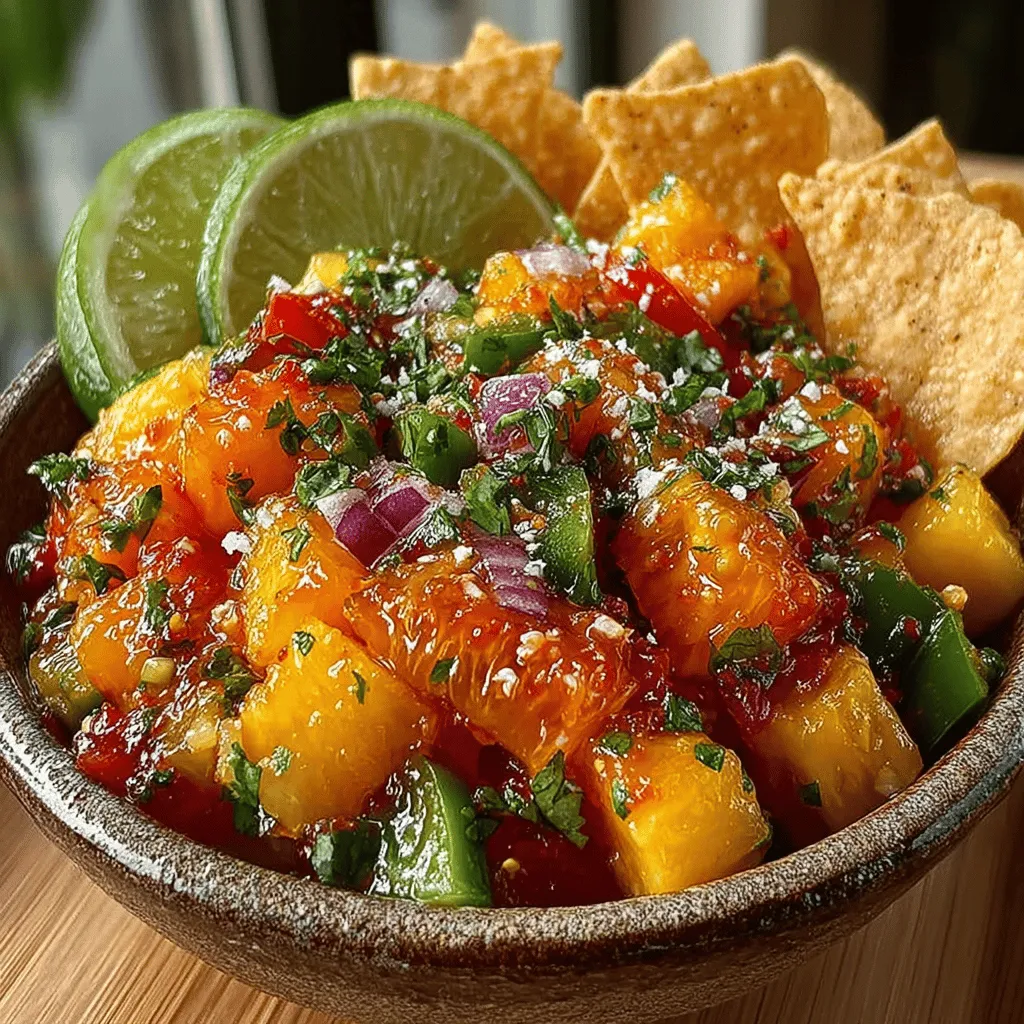 As the warmth of summer envelops us, there’s nothing quite like the burst of flavor that comes from a vibrant salsa. Tropical Bliss Salsa is a delightful combination of fresh fruits and vegetables that captures the essence of sunny days and beach vibes. This salsa is not just a side dish; it’s a celebration of juicy pineapple, sweet mango, and zesty lime, making it the perfect addition to any summer gathering, barbecue, or picnic. Whether you’re hosting a backyard party or enjoying a quiet evening at home, this salsa brings a refreshing twist to your table.