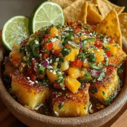 As the warmth of summer envelops us, there’s nothing quite like the burst of flavor that comes from a vibrant salsa. Tropical Bliss Salsa is a delightful combination of fresh fruits and vegetables that captures the essence of sunny days and beach vibes. This salsa is not just a side dish; it’s a celebration of juicy pineapple, sweet mango, and zesty lime, making it the perfect addition to any summer gathering, barbecue, or picnic. Whether you’re hosting a backyard party or enjoying a quiet evening at home, this salsa brings a refreshing twist to your table.