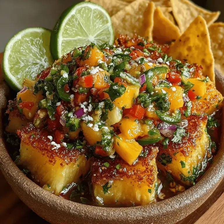 As the warmth of summer envelops us, there’s nothing quite like the burst of flavor that comes from a vibrant salsa. Tropical Bliss Salsa is a delightful combination of fresh fruits and vegetables that captures the essence of sunny days and beach vibes. This salsa is not just a side dish; it’s a celebration of juicy pineapple, sweet mango, and zesty lime, making it the perfect addition to any summer gathering, barbecue, or picnic. Whether you’re hosting a backyard party or enjoying a quiet evening at home, this salsa brings a refreshing twist to your table.