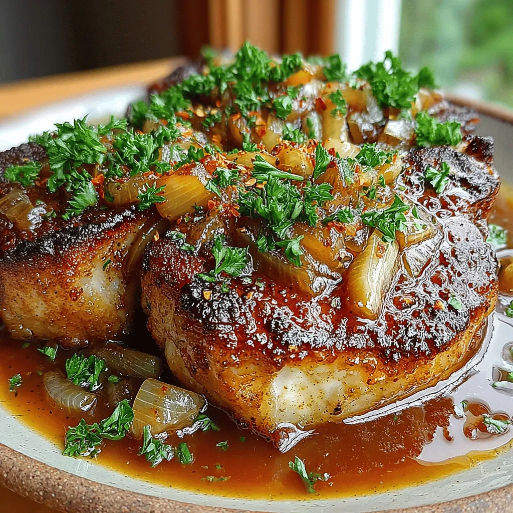 There’s something inherently comforting about a plate of smothered pork chops with onion gravy, a dish that transcends generations and evokes cherished memories of family gatherings and home-cooked meals. This hearty recipe is more than just a simple dinner; it’s a warm embrace on a chilly evening, inviting you to take a seat at the table and savor each bite. The combination of tender pork chops enveloped in a rich, savory onion gravy creates a dish that is both satisfying and nostalgic, reminiscent of Sunday dinners spent with loved ones.