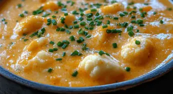 Velvety Cheddar Cauliflower Bliss Soup: A Comforting Delight