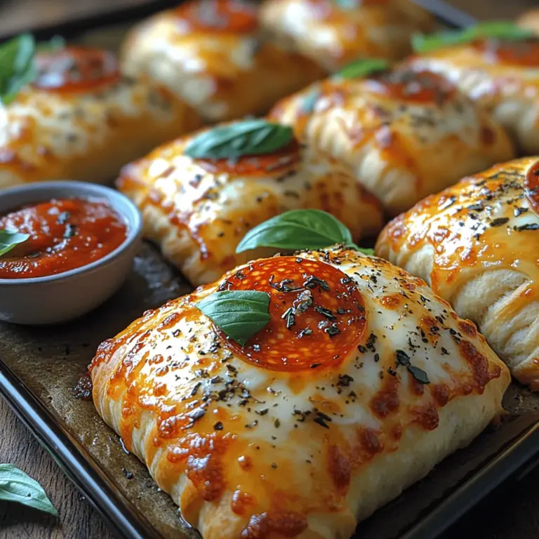In the world of quick and satisfying snacks, Crispy Pepperoni Pizza Rolls hold a special place. These delectable bites combine the classic flavors of pizza into a convenient and easy-to-make snack, perfect for parties, movie nights, or a simple indulgence. Imagine the comforting taste of pepperoni and gooey mozzarella wrapped in a crispy golden shell, each bite offering a delightful crunch. The charm of these pizza rolls lies not only in their incredible flavor but also in their simplicity, making them an accessible option for both novice cooks and seasoned chefs alike.
