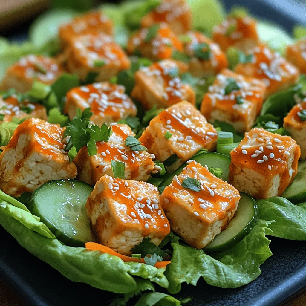 In the world of plant-based cuisine, few dishes can match the vibrant flavors and satisfying textures of Spicy Crunchy Sriracha Tofu Lettuce Wraps. This dish is not just a meal; it's an experience that brings together the crunch of fresh vegetables, the creaminess of perfectly cooked tofu, and the fiery kick of Sriracha sauce. Whether you're looking for a light lunch option or a fun appetizer for your next gathering, these lettuce wraps deliver on taste and visual appeal.