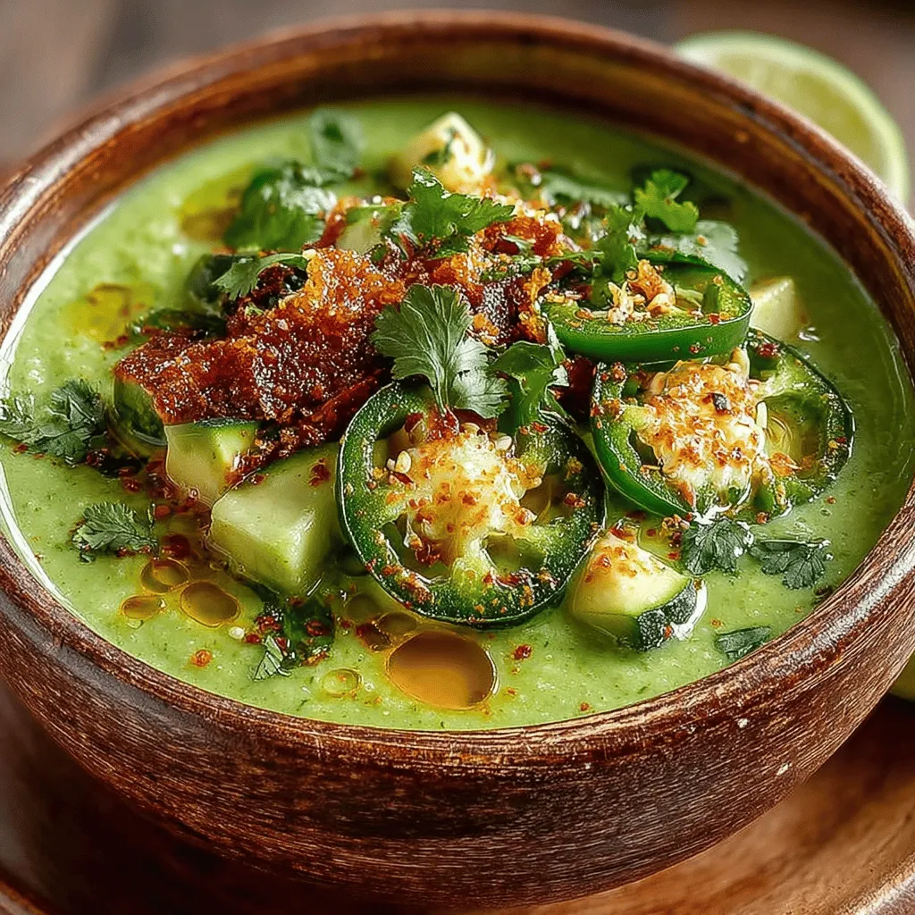 To create a flavorful and refreshing cucumber avocado gazpacho, the first step is to prepare your vegetables properly. Start with fresh, firm cucumbers. For the best texture, peel them, then slice them in half lengthwise to remove the seeds with a spoon. This will help reduce excess water in your gazpacho, ensuring it isn't too watery. Next, chop the cucumbers into rough chunks.
