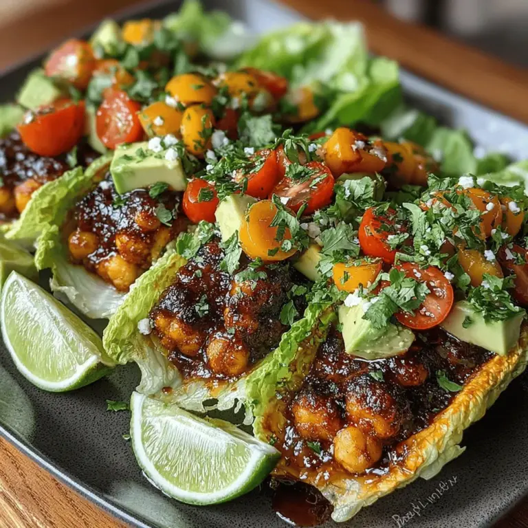 In recent years, plant-based meals have surged in popularity, shifting from niche options to mainstream dining choices. As more people recognize the multitude of health benefits associated with a plant-forward diet, recipes that showcase vibrant vegetables, legumes, and wholesome flavors are becoming staples in kitchens around the world. One such dish that beautifully encapsulates this trend is the crispy BBQ chickpea lettuce boat. This delightful recipe serves as a hearty, satisfying meal that not only pleases the palate but also aligns with a health-conscious lifestyle.