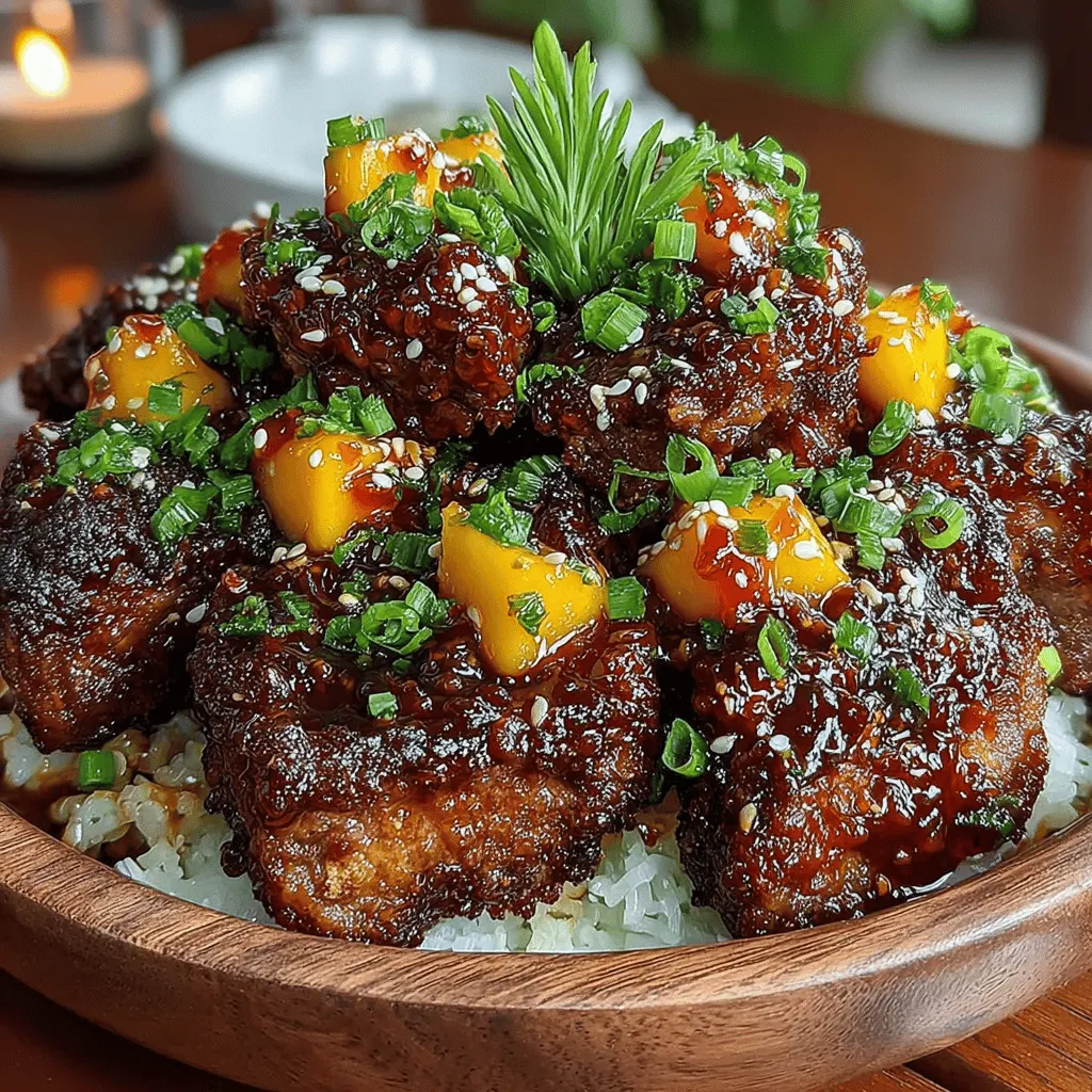 To achieve the perfect Sweet Chili Mango Chicken Bites, start by searing your chicken. This method not only develops a beautiful golden brown exterior but also locks in the juices, resulting in tender and flavorful bites.