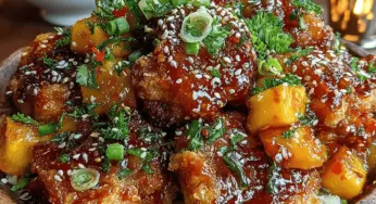 Sweet Chili Mango Chicken Bites