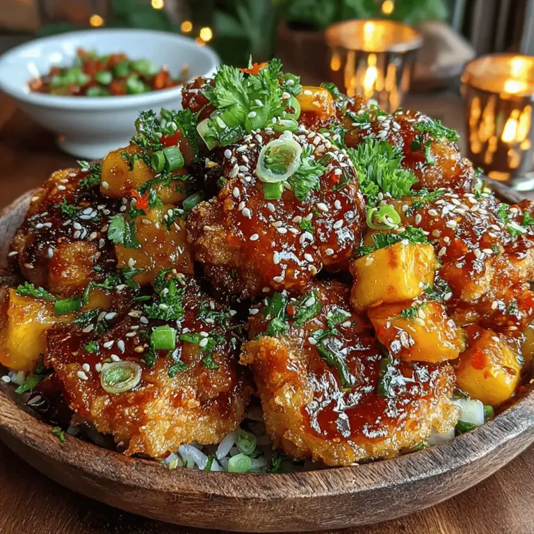 To achieve the perfect Sweet Chili Mango Chicken Bites, start by searing your chicken. This method not only develops a beautiful golden brown exterior but also locks in the juices, resulting in tender and flavorful bites.