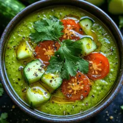 As the temperatures rise and the days stretch longer, the desire for refreshing, light meals becomes paramount. Gazpacho, a traditional cold soup originating from the Andalusian region of Spain, perfectly embodies this craving. Traditionally made from a blend of ripe tomatoes, peppers, onions, garlic, and bread, gazpacho is celebrated for its vibrant flavors and cooling properties. In this article, we will explore a modern twist on this classic dish: the Refreshing Avocado Cucumber Gazpacho. This version not only retains the essence of its predecessor but also introduces creamy avocado and crisp cucumber, making it an ideal choice for warm weather dining or as a healthy appetizer.