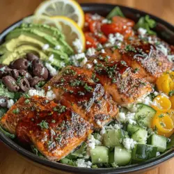 Zesty Lemon & Salmon Salad Bowl
