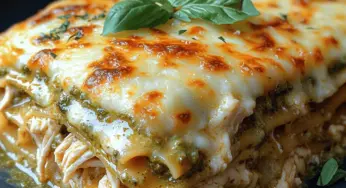 Creamy Pesto Chicken Lasagna: The Perfect Comfort Dish
