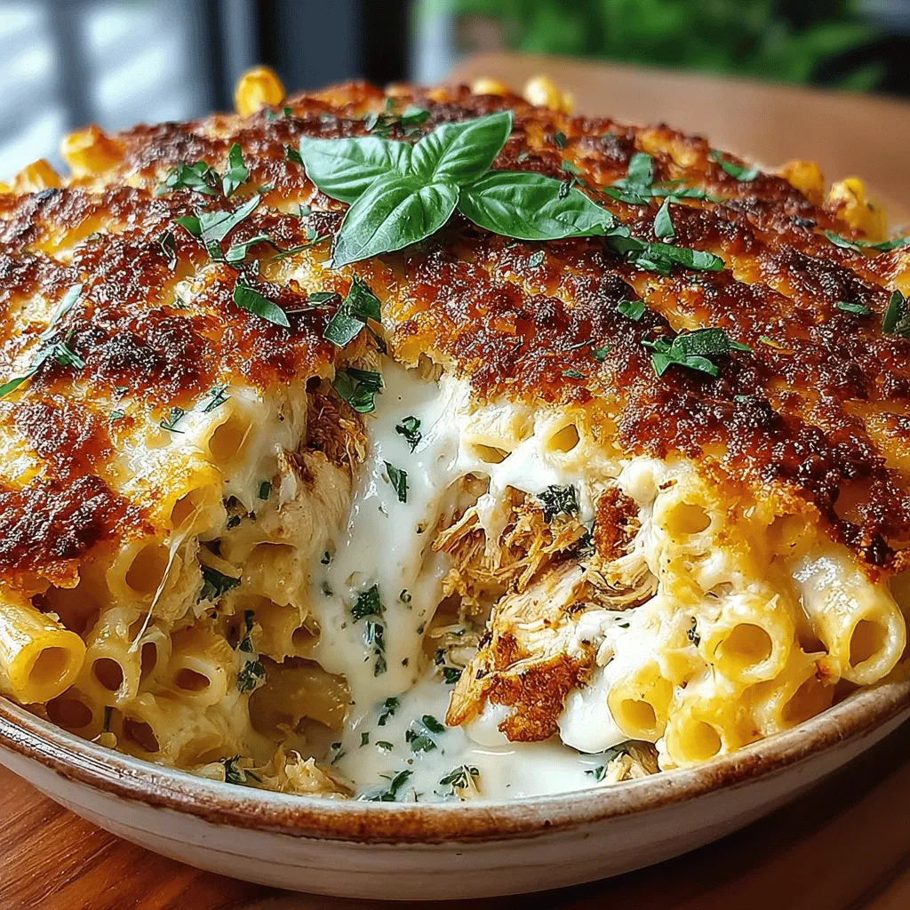 Before diving into the culinary experience of making Baked Pesto Alfredo Chicken Penne, it's crucial to prepare your kitchen for success. Preheating your oven to 375°F (190°C) allows for an even cooking environment, ensuring that your dish will bake beautifully. Gathering all your ingredients ahead of time—such as penne pasta, cooked chicken, pesto, heavy cream, garlic, and cheese—will streamline the cooking process and help prevent any last-minute scrambling. This preparation not only saves time but also allows you to focus on the enjoyment of cooking.