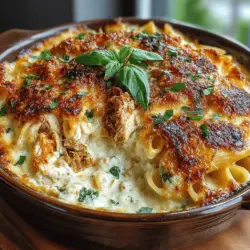Baked Pesto Alfredo Chicken Penne