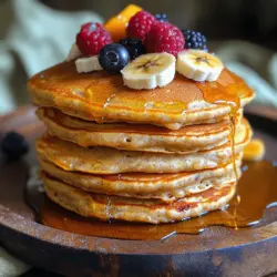 When making Protein Power Oat Pancakes, the first step involves blending oats to create a flour-like consistency. This is crucial because the texture of the oats significantly affects the pancakes’ overall fluffiness and mouthfeel. Start with rolled oats, which are preferred for their ability to blend smoothly while retaining their nutritional benefits.