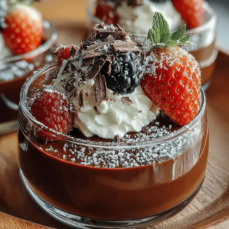 In the world of desserts, the balance between indulgence and health can often feel like a tightrope walk. However, as culinary trends evolve, many dessert enthusiasts are discovering that it is possible to enjoy rich and decadent flavors without compromising on nutritional value. One such delightful creation that exemplifies this balance is the Decadent Chilled Chocolate Avocado Mousse. This innovative dessert combines the lusciousness of chocolate with the creamy texture of avocado, creating a treat that not only satisfies your sweet tooth but also nourishes your body.