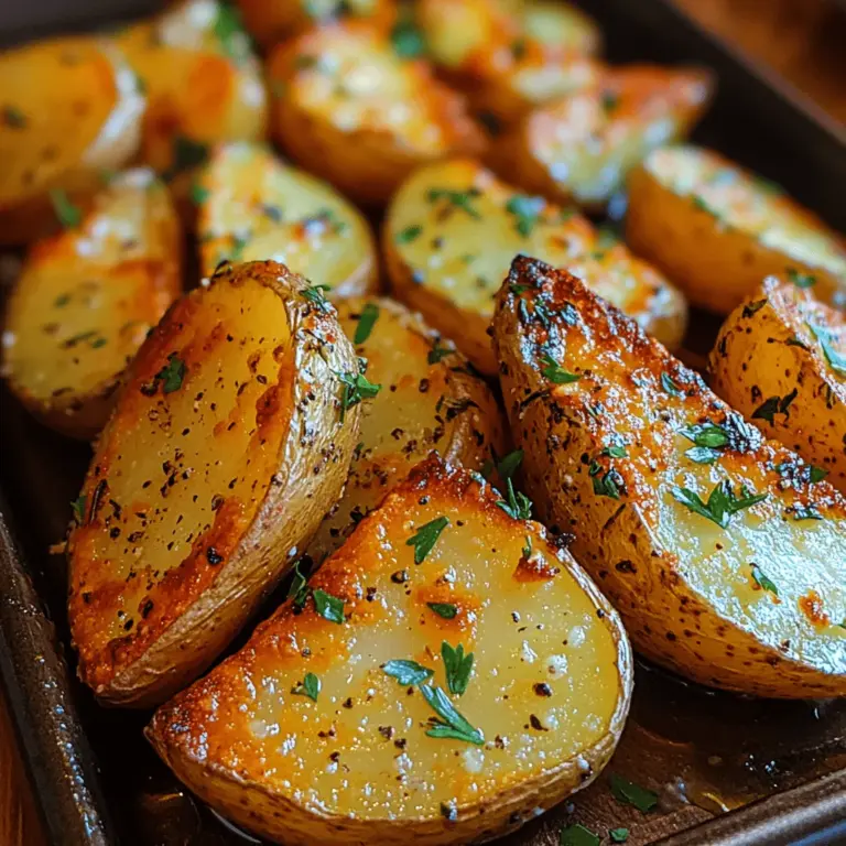 Crispy herb roasted potato wedges are a delicious and satisfying side dish that can elevate any meal. With their golden-brown exterior and soft, fluffy interior, these wedges are the perfect combination of texture and flavor. Whether served alongside a juicy grilled steak, as a companion to a fresh salad, or enjoyed on their own as a snack, they are a versatile culinary delight that can fit seamlessly into any dining occasion.