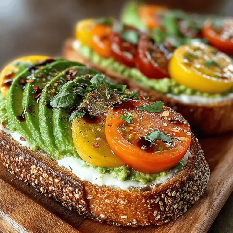 Avocado Bliss Tomato Toast is more than just a trend; it’s a celebration of fresh, vibrant ingredients that come together to create a dish that's perfect for breakfast, brunch, or even a light snack. This delightful toast features creamy, ripe avocados and juicy, flavorful tomatoes, making it a nutritious choice that tantalizes your taste buds. As the culinary world embraces the health benefits of plant-based foods, this recipe stands out by combining the creamy texture of avocado with the refreshing crunch of tomatoes, resulting in a dish that is both satisfying and nourishing.