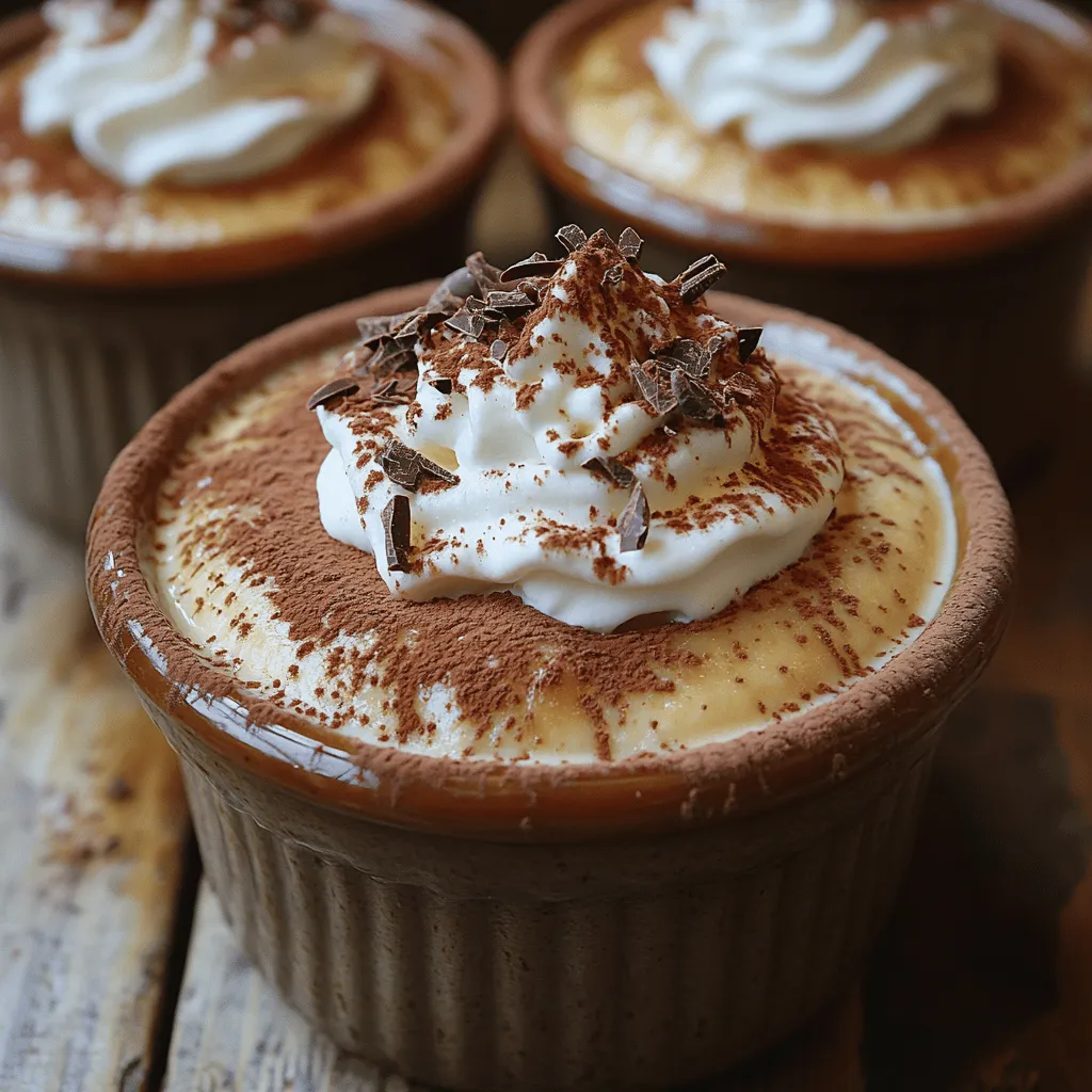 Indulgent Espresso Custard Pots are a delightful dessert that brings together the rich flavors of coffee and the creaminess of custard in a presentation that is as elegant as it is delicious. Originating from the French tradition of custard-making, this dessert encapsulates the essence of classic French patisserie while incorporating the robust taste of espresso. The evolution of custard as a dessert can be traced back to the medieval period, where it was often enjoyed by nobility. Over the centuries, custards have found their way into various culinary traditions around the world, becoming a staple in many cultures due to their versatility and comforting nature.