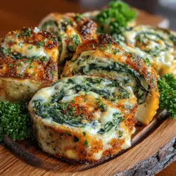 In the realm of appetizers, few dishes can rival the charm and appeal of Spinach Artichoke Pinwheels. This delightful recipe marries the rich, earthy flavors of fresh spinach and artichokes with a creamy cheese blend, resulting in an irresistible treat that is perfect for any occasion. Whether you are hosting a lively gathering, enjoying a picnic in the park, or simply looking to elevate a cozy night in, these pinwheels serve as a versatile and crowd-pleasing option. With a preparation time of just 20 minutes and a total time of 50 minutes, making these pinwheels is as easy as it is enjoyable.