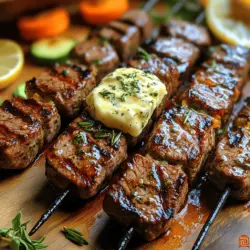 In a world where fast food often overshadows home-cooked meals, the significance of preparing delicious and wholesome dishes at home cannot be overstated. The act of cooking is an expression of love and creativity, enabling us to savor the flavors that nourish not only our bodies but also our souls. One such delightful dish that promises to elevate your dining experience is the Tender Herb Butter Steak Skewers. These succulent skewers are not just a meal; they are a celebration of taste, showcasing the perfect harmony between tender beef, aromatic herbs, and rich butter.