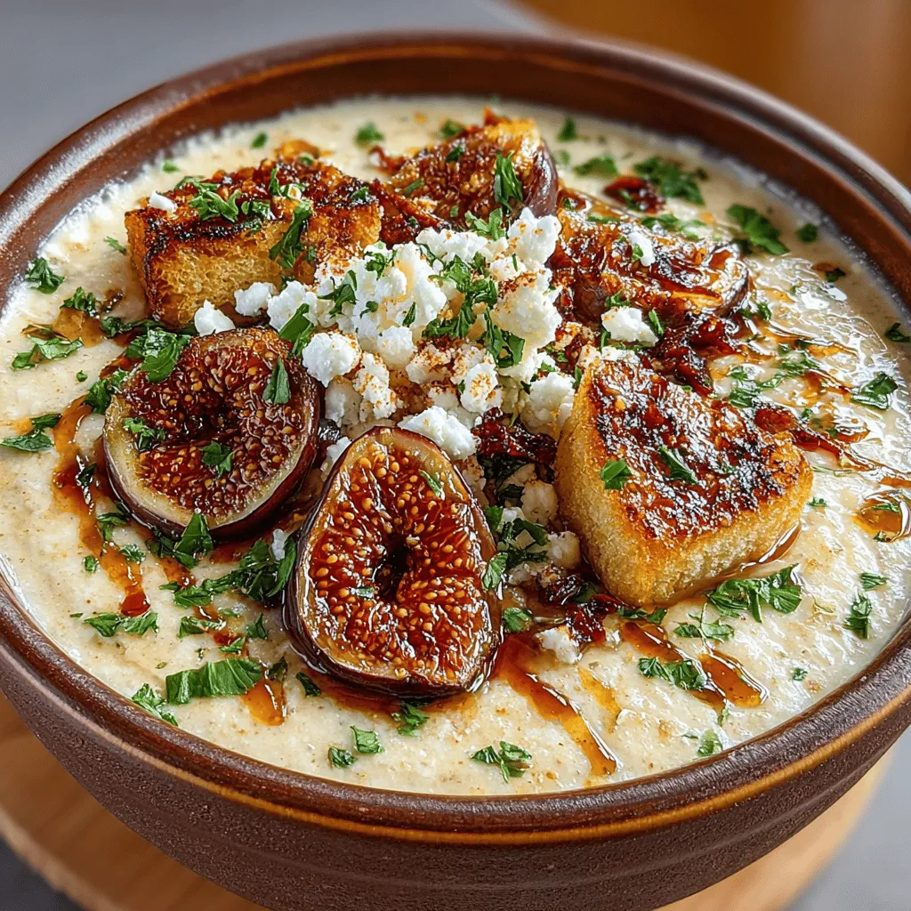 Figs are the star of this dish, and understanding their characteristics can significantly impact the final result. Fresh figs, with their delicate skin and succulent flesh, bring a burst of natural sweetness and a soft texture to the soup. They are often preferred for their vibrant flavor, which can elevate the dish’s overall profile. On the other hand, dried figs offer a more concentrated sweetness and a slightly chewy texture, which can add depth to the soup. When preparing Creamy Fig Jam Soup, opting for fresh figs can yield a more luscious result, while dried figs can provide a rich, caramelized flavor that some may find appealing.