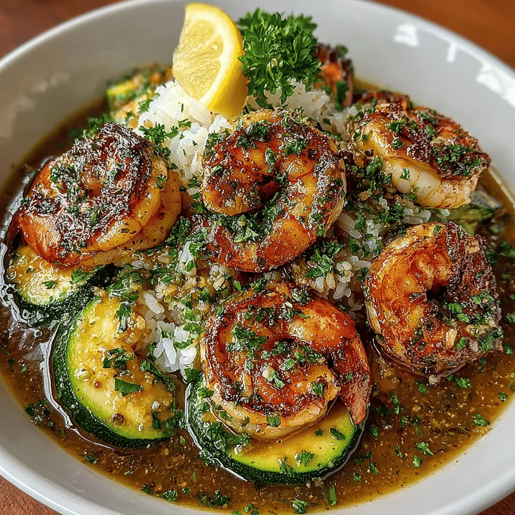 Garlic Butter Shrimp Zucchini Rice is more than just a meal; it’s a delightful culinary experience that combines succulent shrimp, tender zucchini, and aromatic jasmine rice. This dish is a celebration of flavors and textures, making it an excellent choice for seafood enthusiasts and health-conscious diners alike. With the rich taste of garlic butter enveloping the shrimp and the fresh crunch of zucchini, each bite is a testament to the harmonious balance that can be achieved in home cooking.