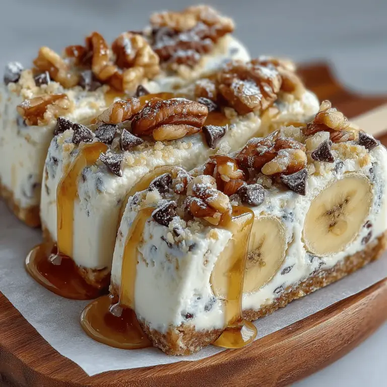 As the sun shines brightly and temperatures rise, nothing quite compares to the refreshing allure of a frozen treat. Enter the Chilly Delight: Frozen Yogurt Banana Walnut Bars—an exquisite blend of flavors and textures that promises to be your new favorite summer snack. With an emphasis on wholesome ingredients, this recipe not only satisfies your sweet cravings but also nourishes your body with each bite.
