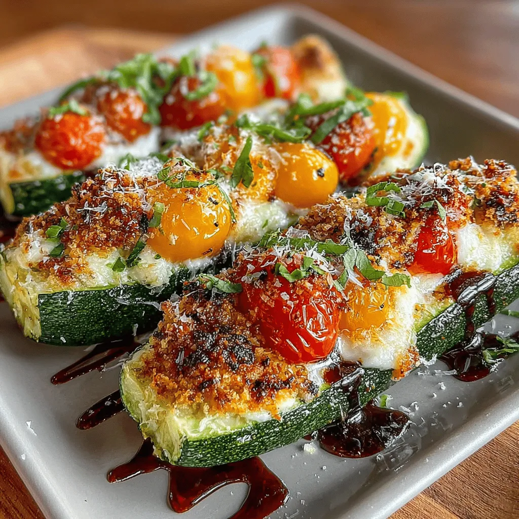 In the ever-evolving landscape of healthy cooking, few recipes capture the essence of fresh and vibrant cuisine quite like Cheesy Tomato Delight: Mozzarella Basil Stuffed Zucchini Boats. This dish not only presents a feast for the eyes but also offers a harmonious blend of flavors that cater to both the palate and the pursuit of nutritious eating. Zucchini boats serve as a clever and appealing way to incorporate vegetables into your meals, transforming simple zucchinis into delightful vessels brimming with a cheesy filling of succulent tomatoes, creamy mozzarella, and aromatic basil. Whether you are looking to impress guests at a dinner party or simply aiming to enjoy a wholesome weeknight meal, these stuffed zucchini boats are a versatile and satisfying choice.