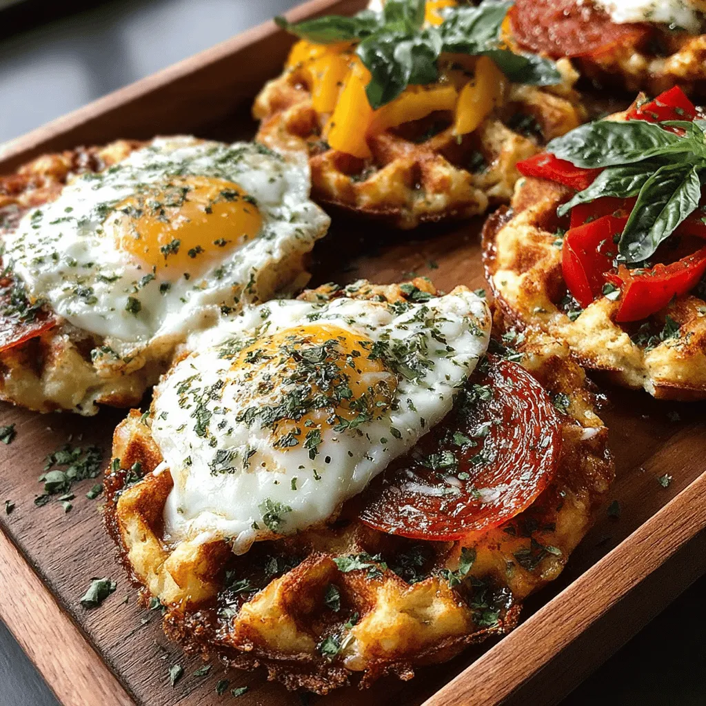 Mini waffle pizzas are an exciting culinary innovation that combines the crispy, fluffy texture of waffles with the savory, cheesy goodness of pizza. This delightful fusion creates a dish that’s not only fun for all ages but also versatile and easy to prepare. Whether you're hosting a family gathering, planning a casual party, or simply looking for a quick and satisfying weeknight meal, mini waffle pizzas are sure to be a hit. With minimal prep time and a handful of simple ingredients, this recipe allows everyone to customize their own pizza, making it a perfect choice for picky eaters and adventurous foodies alike.