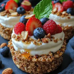 In the realm of desserts, finding a balance between indulgence and health can often feel like an uphill battle. However, the Froyo Bliss: Granola Cheesecake Cups emerge as a delightful solution that can satisfy your sweet tooth while still being mindful of nutritional benefits. This dessert offers a creamy texture paired with the crunch of granola, making it not only a feast for the taste buds but also a visually appealing treat that can enchant both kids and adults alike.