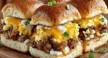 Mini Sausage Egg Hash Brown Sliders Recipe