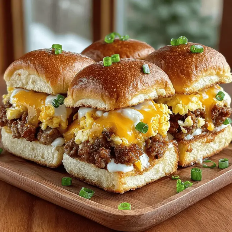 In the delightful realm of breakfast foods, sliders have carved out a special niche, combining convenience with mouthwatering flavors. Among these savory delights, Mini Sausage Egg Hash Brown Sliders stand out as an emblem of breakfast innovation. These sliders are not just your average morning fare; they are a harmonious blend of crispy hash browns, savory sausage, and fluffy eggs, all nestled between soft, pillowy buns. Ideal for breakfast or brunch gatherings, these sliders can elevate any occasion, making them a beloved choice for families and hosts alike.