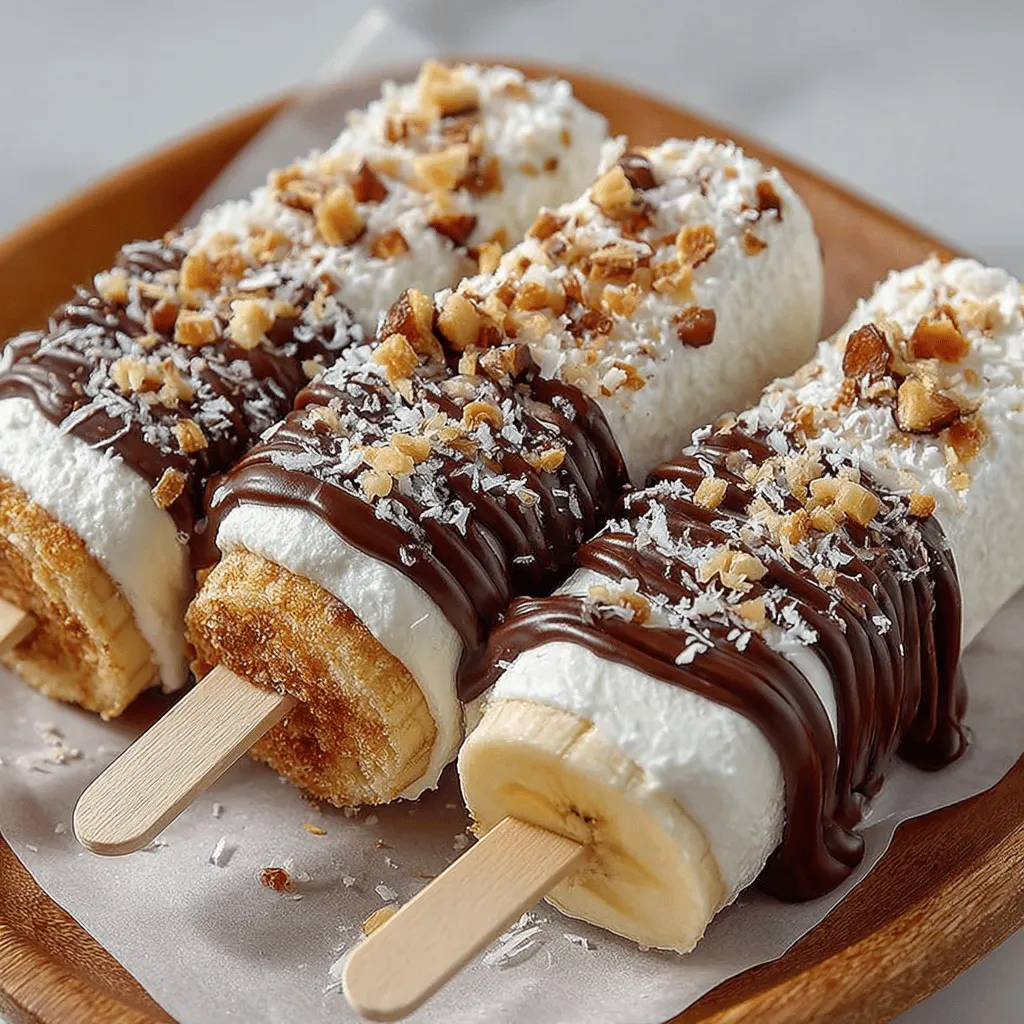 To create the heavenly chocolate coating for your Choco-Banana Bliss Pops, start by melting your chocolate chips. For a silky-smooth finish, it’s essential to use a combination of chocolate chips and coconut oil. The coconut oil not only helps the chocolate melt evenly but also adds a subtle richness to the final product.