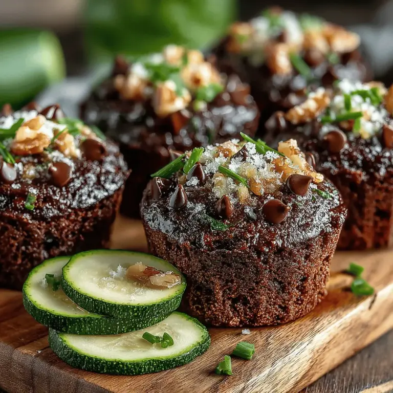 In the world of culinary creativity, the fusion of healthy ingredients with indulgent flavors is a growing trend that excites taste buds and nourishes the body. One such recipe that perfectly encapsulates this idea is the Choco-Zucchini Bliss Bites. These delightful treats stand out not just for their rich chocolatey flavor but also for their clever use of zucchini—an unexpected yet versatile ingredient that can elevate sweet dishes to new heights.